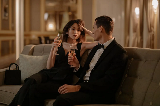 elegant couple